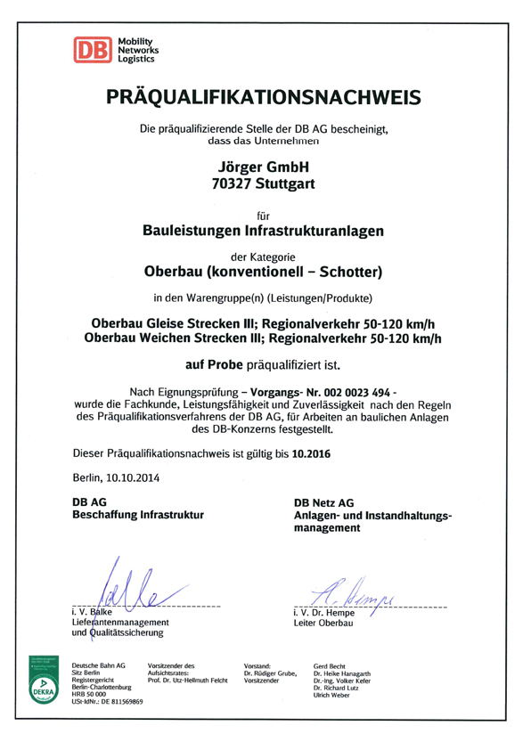 image (9) Zertifikat für Bauunternehmen der DB: Oberbau