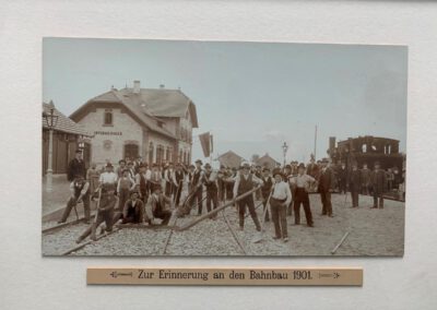 Gleisbau in Unteruhldingen 1901