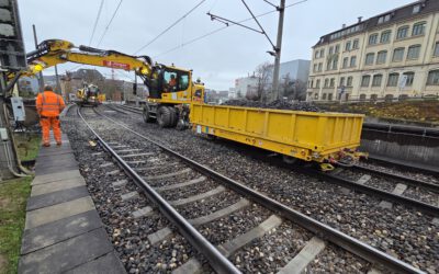 Neuer Gleisbauanhänger